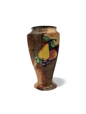 Vintage H&K Tunstall Luscious Hand Painted Ceramic Fruit Vase England 6.5"